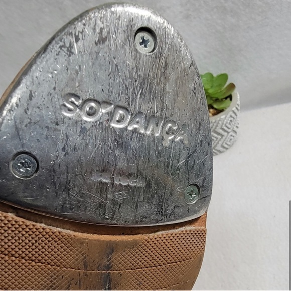 So Danca TA55 Tan Tap Heels / Character / Broadway style dance shoes 8M fits 7M - Picture 7 of 11